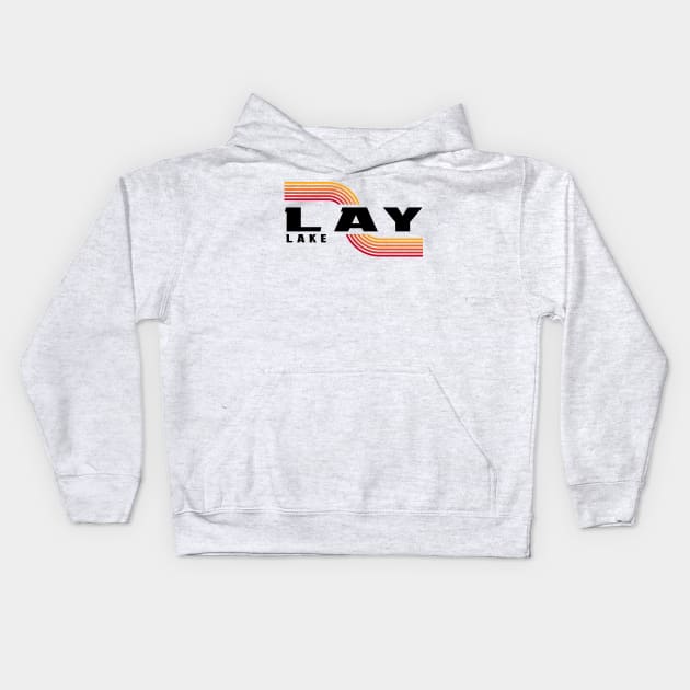 Lay Lake 80's Retro Kids Hoodie by Alabama Lake Life